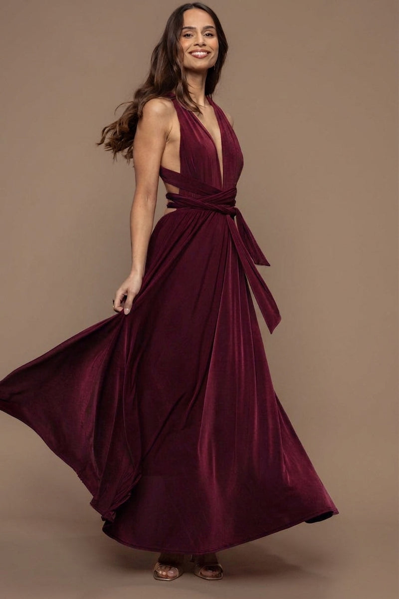 Robe Prestance multiposition bordeaux face