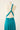 Robe Prestance turquoise — dos 2 torsade